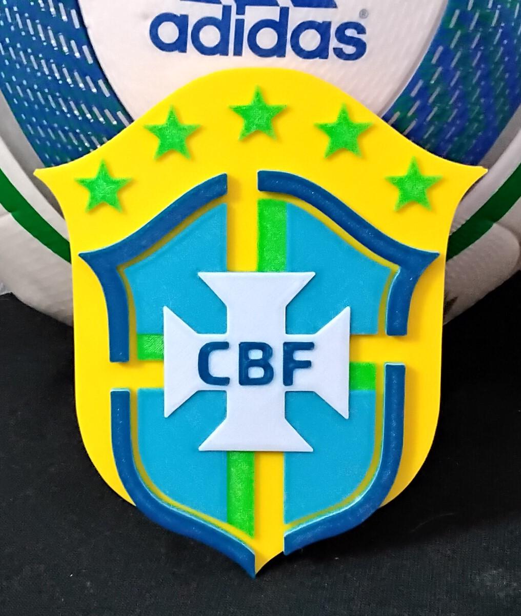 Brazil national football team coaster or plaque 3d model