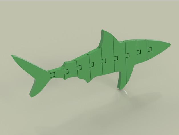 Flexi Articulated Shark 3d model