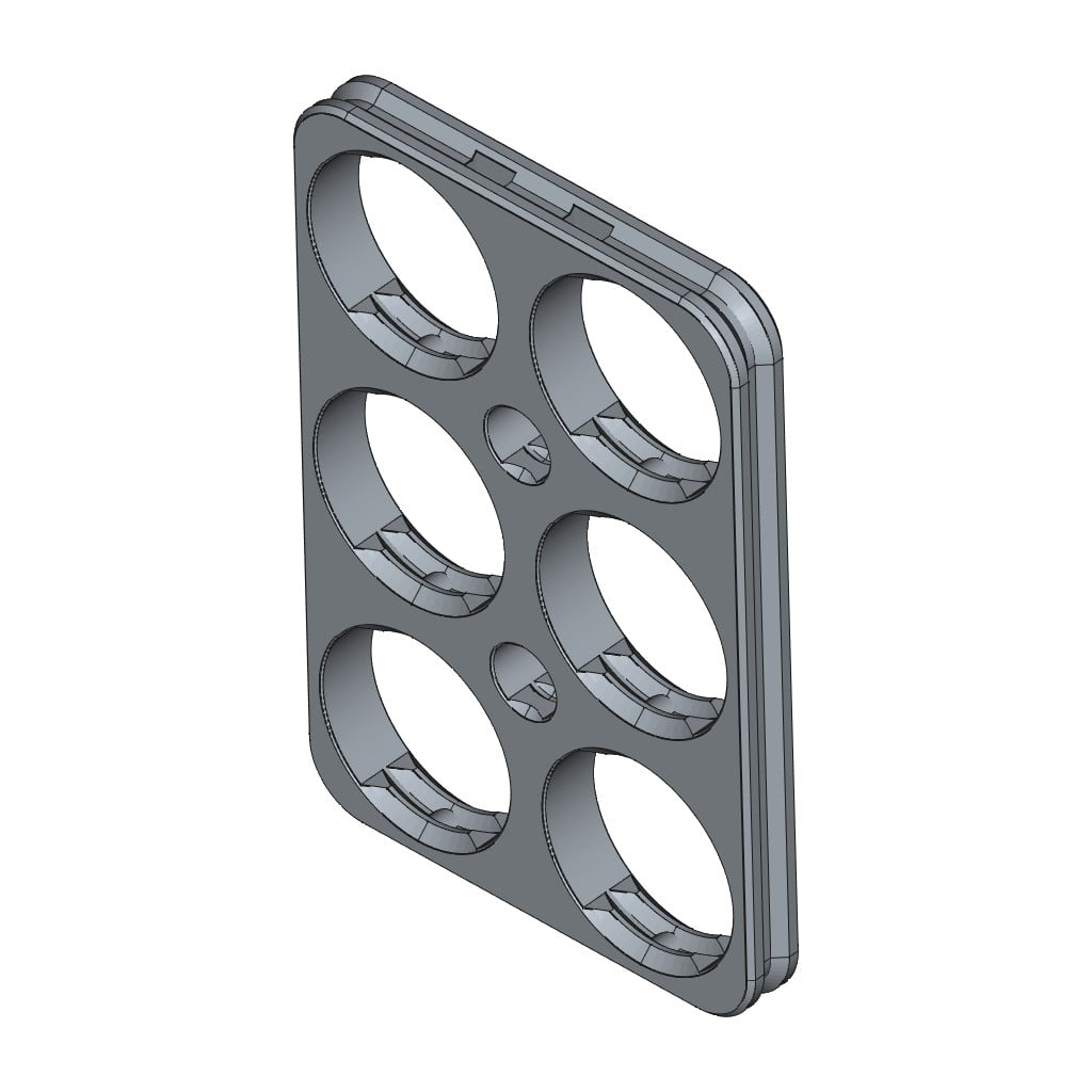 D-LOCK_PANEL.2X3-BLANK 3d model