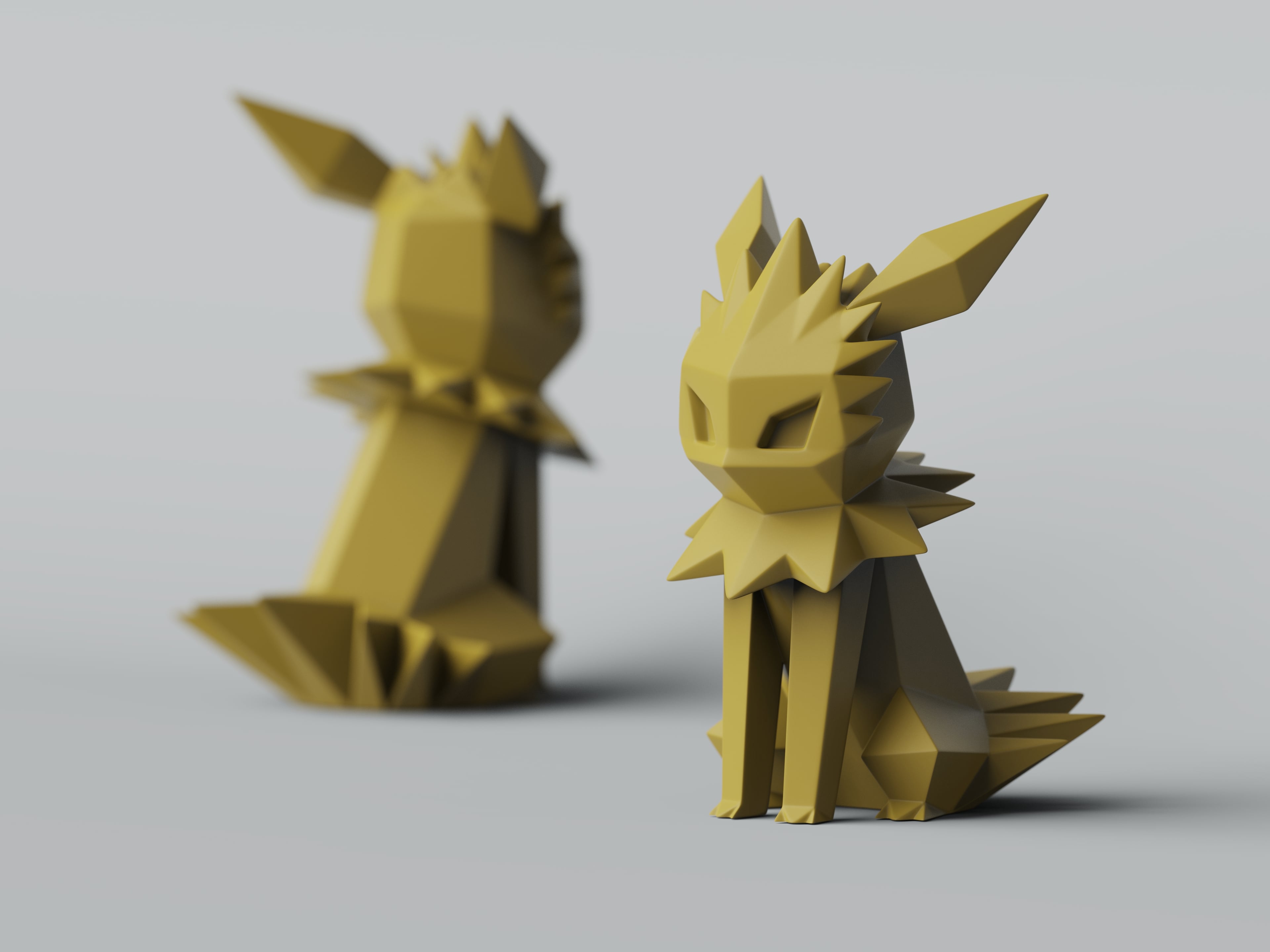 Low-poly Jolteon 3d model