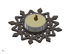 Candle Holder Decoration 3d model