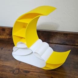 Moon & Cloud Mini Display Shelf 3d model