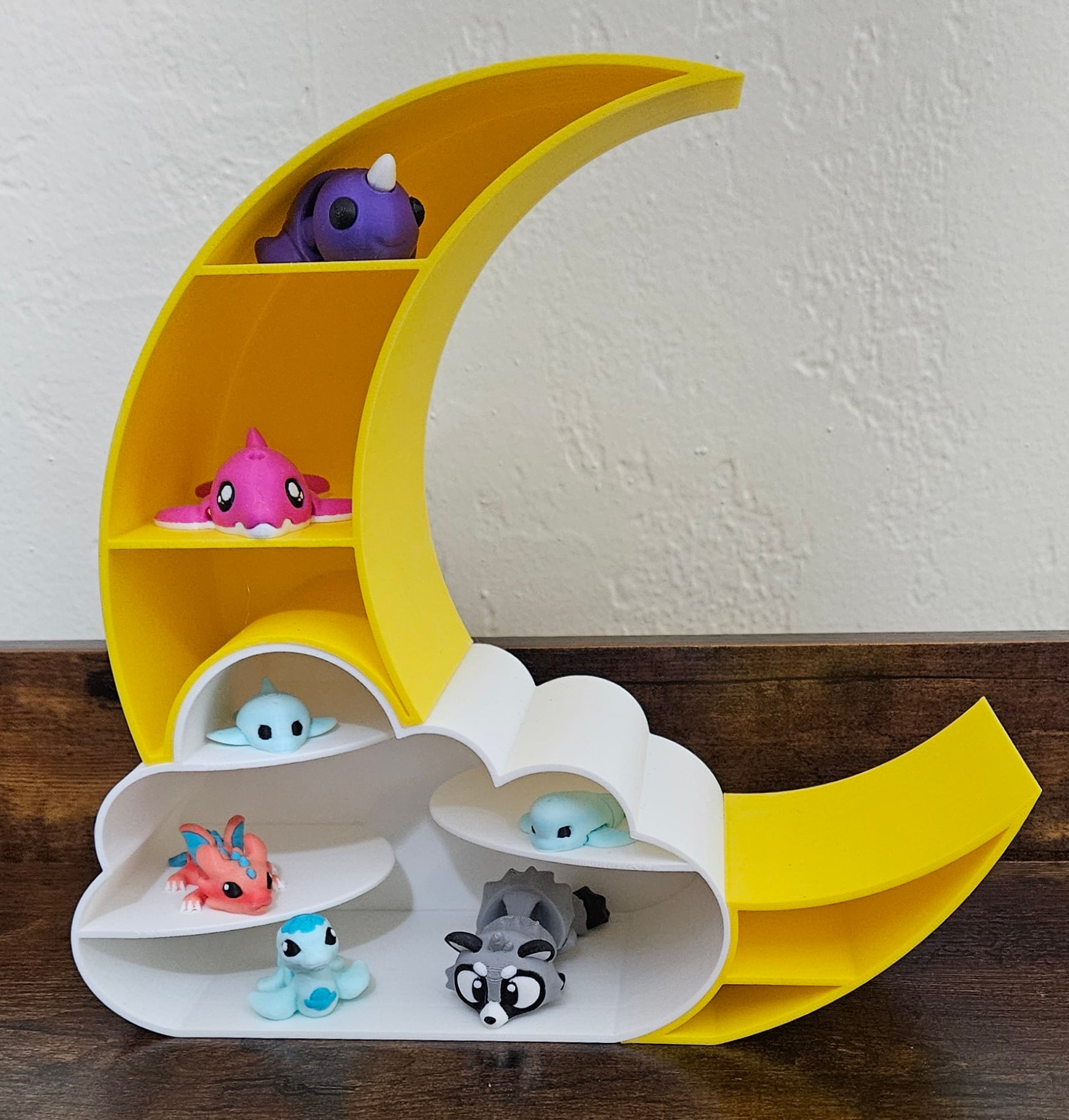 Moon & Cloud Mini Display Shelf 3d model