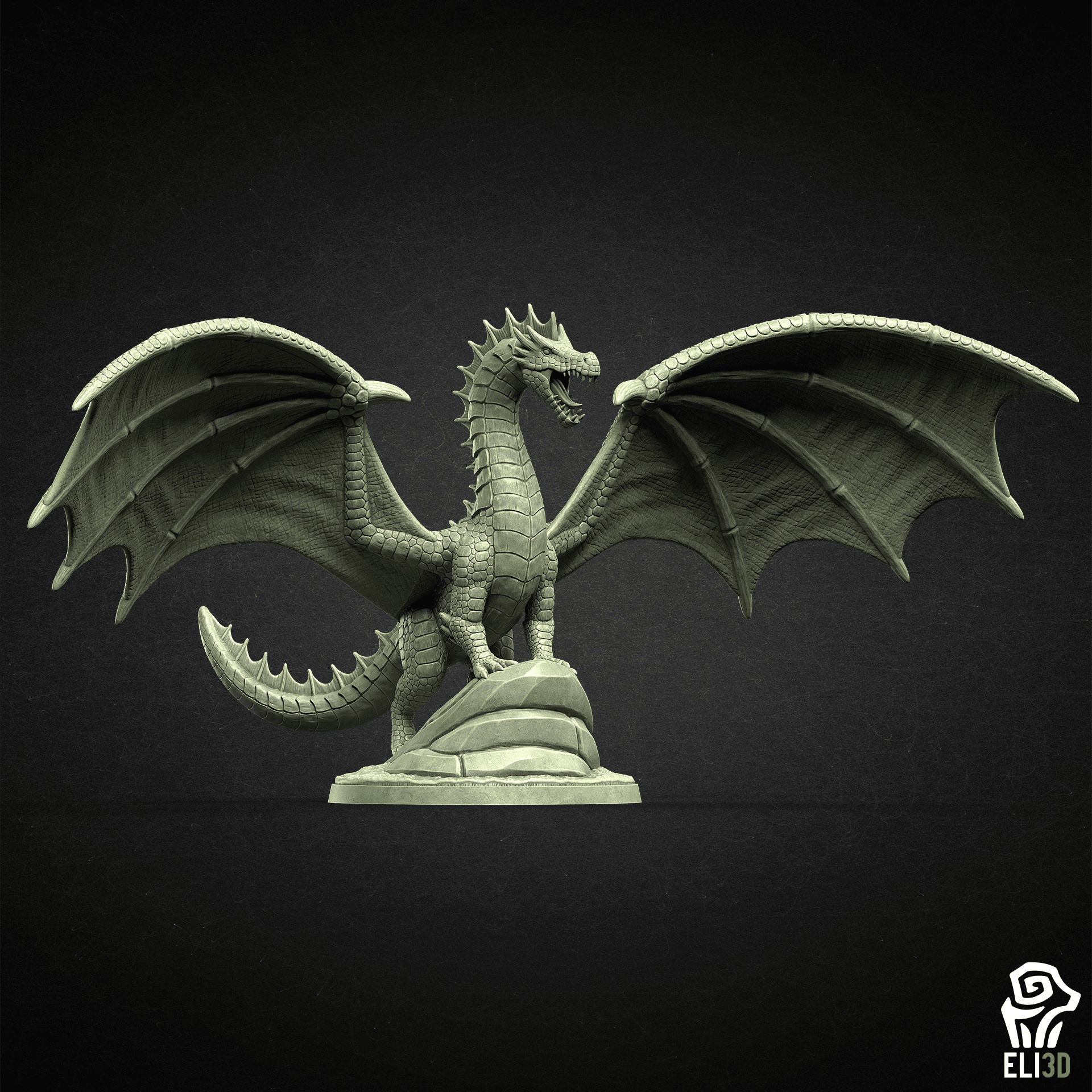 Green Dragons 3d model