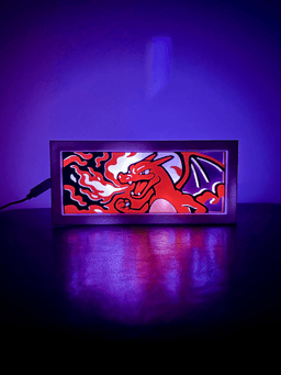 Charizard - LED Lightbox - NO AMS NEEDED 3d model