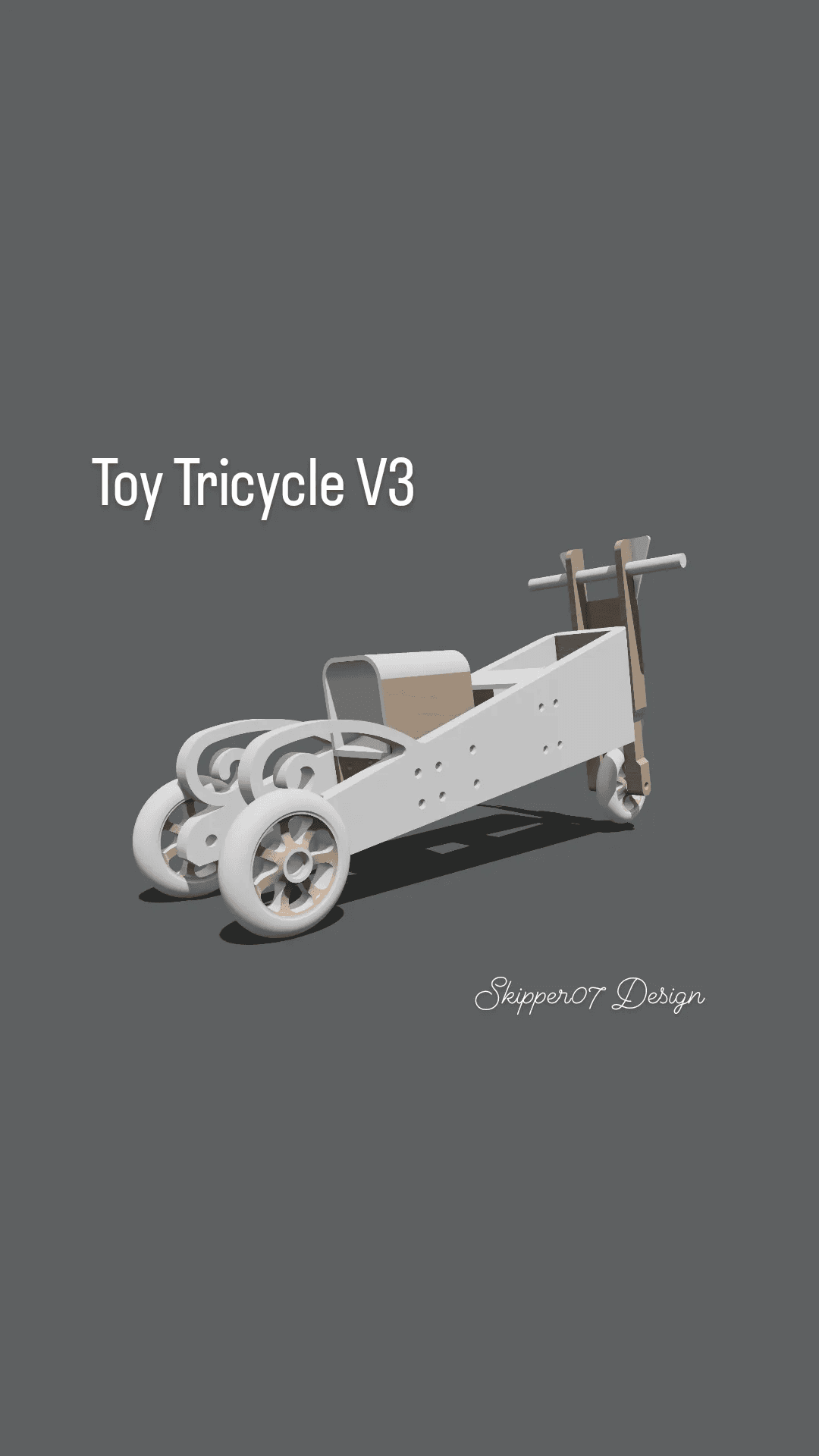 Toy Tricycle V3 3d model