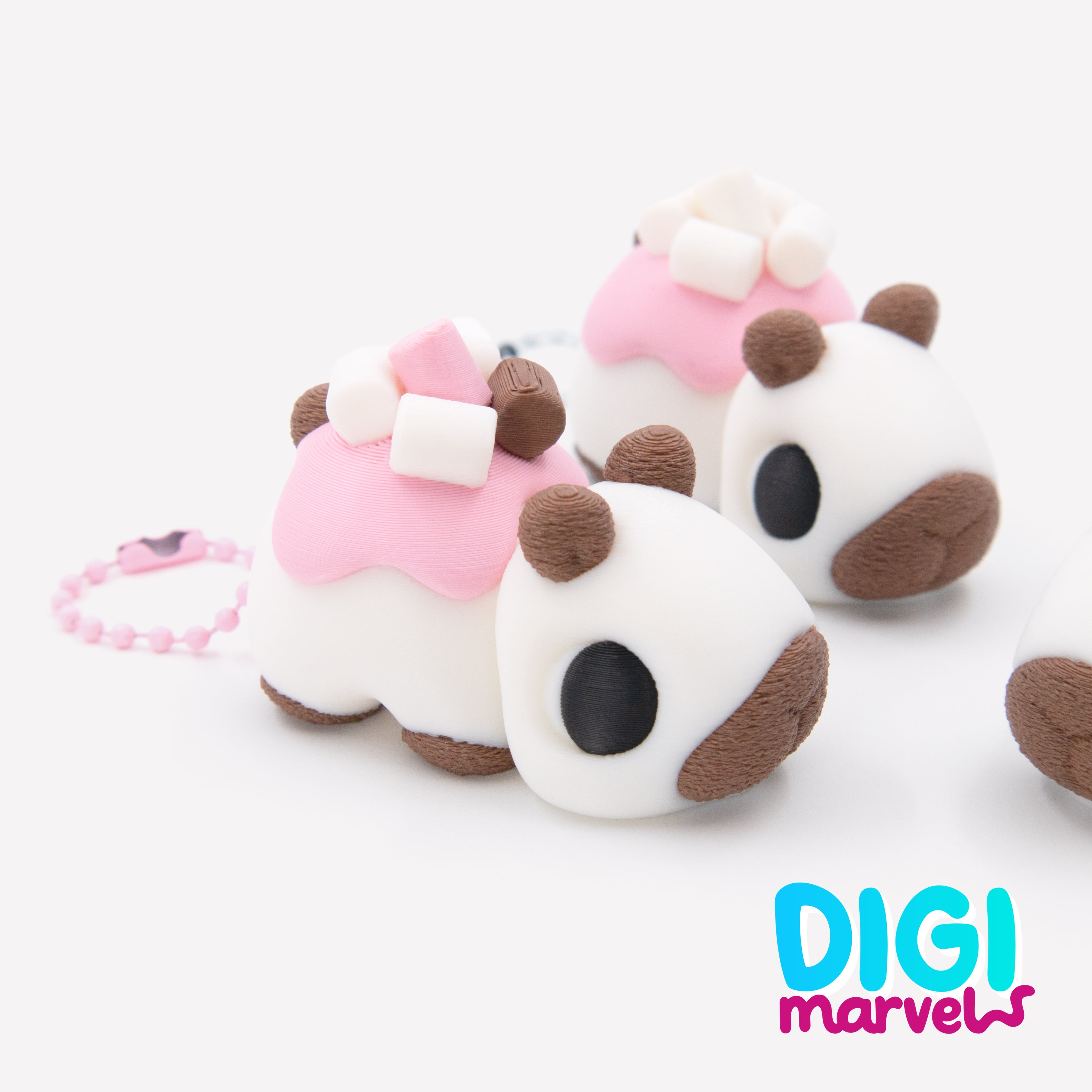 Capybara Nummies + Keychains 3d model