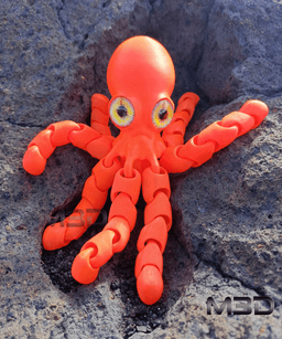 Flexi Serious Octopus / no supports / 3mf included 3d model