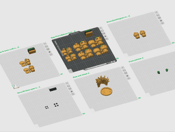 Pumpkin Imp - Halloween Flexi Keychain, Straw Buddy & Diorama Display, No Supports 3D Print STL/3MF 3d model