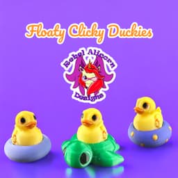 Floaty Clicky Duckies - 3 floats included 3d model