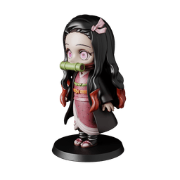 Nezuko Kamado Demon Slayer - Free STL Anime Fun Art | Full 14-Character Bundle on Profile 3d model