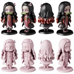 Nezuko Kamado Demon Slayer - Free STL Anime Fun Art | Full 14-Character Bundle on Profile 3d model