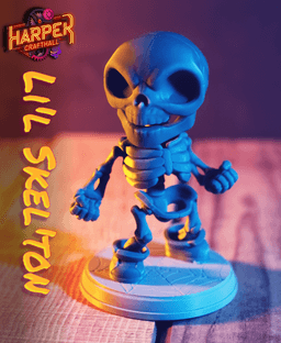 Lil Skelton - Skeletonized action figure 3d model