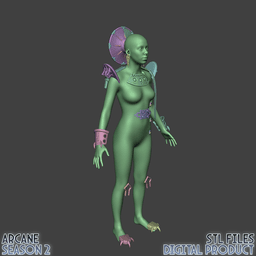 Ambessa Medarda Accessories Cosplay Set Arcane League Of Legends 3d model