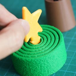 Print-in-Place Christmas Tree Sharpie Holder 3d model