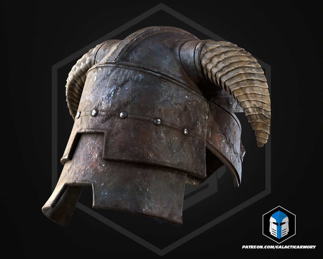 Skyrim Iron Helmet - 3D Print File 3d model