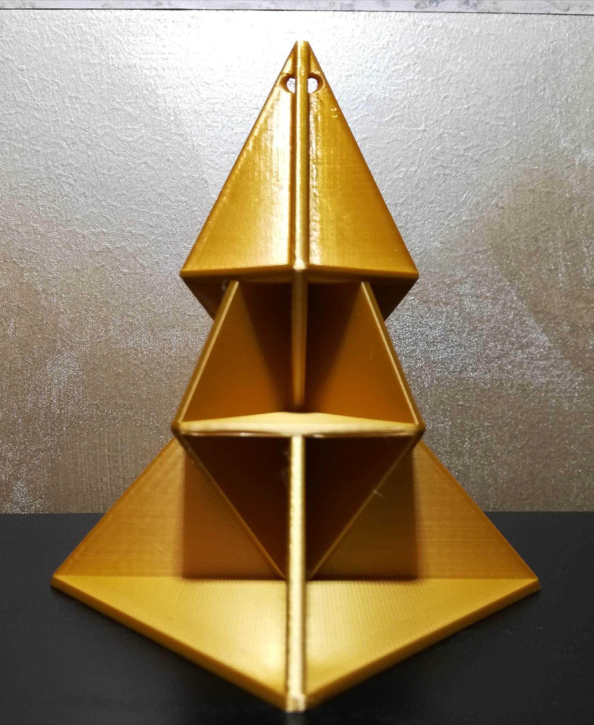 Origami Inspired Tree Ornament #4 3d model