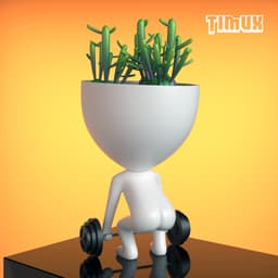 ROBERT PLANT WEIGHT LIFTER - GYM 3d model