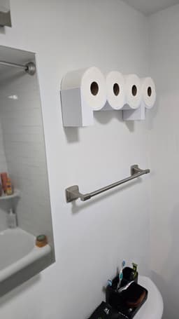 Toilet Paper Wall Holder - Poop Toilet Paper Wall Holder 3d model