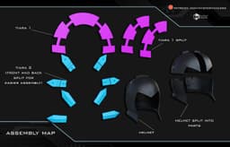 Evil Lyn helmet 1 3d model