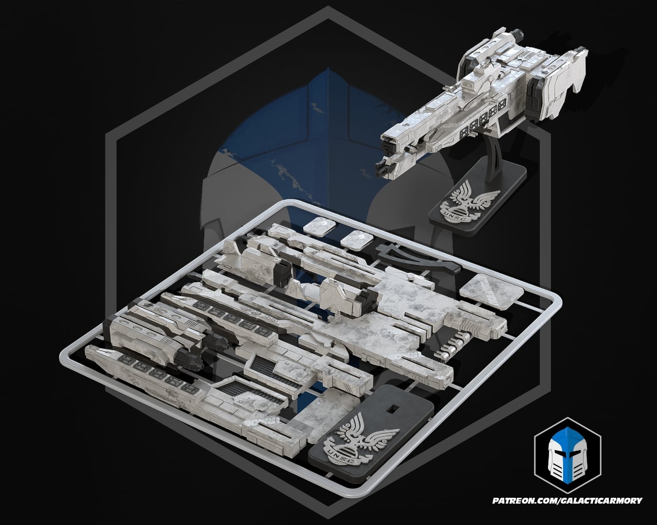 Forward Unto Dawn Kit Card - 3D Print Files 3d model