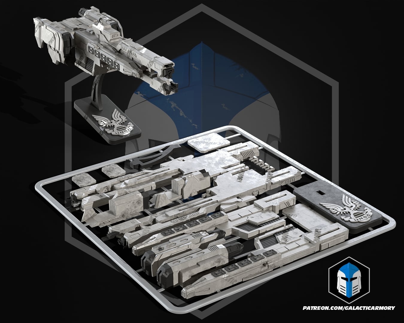 Forward Unto Dawn Kit Card - 3D Print Files 3d model