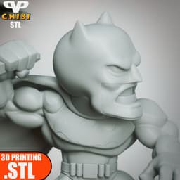Batman vs Superman Chibi STL for 3D Printing ChibiSTL 3DXM 3d model