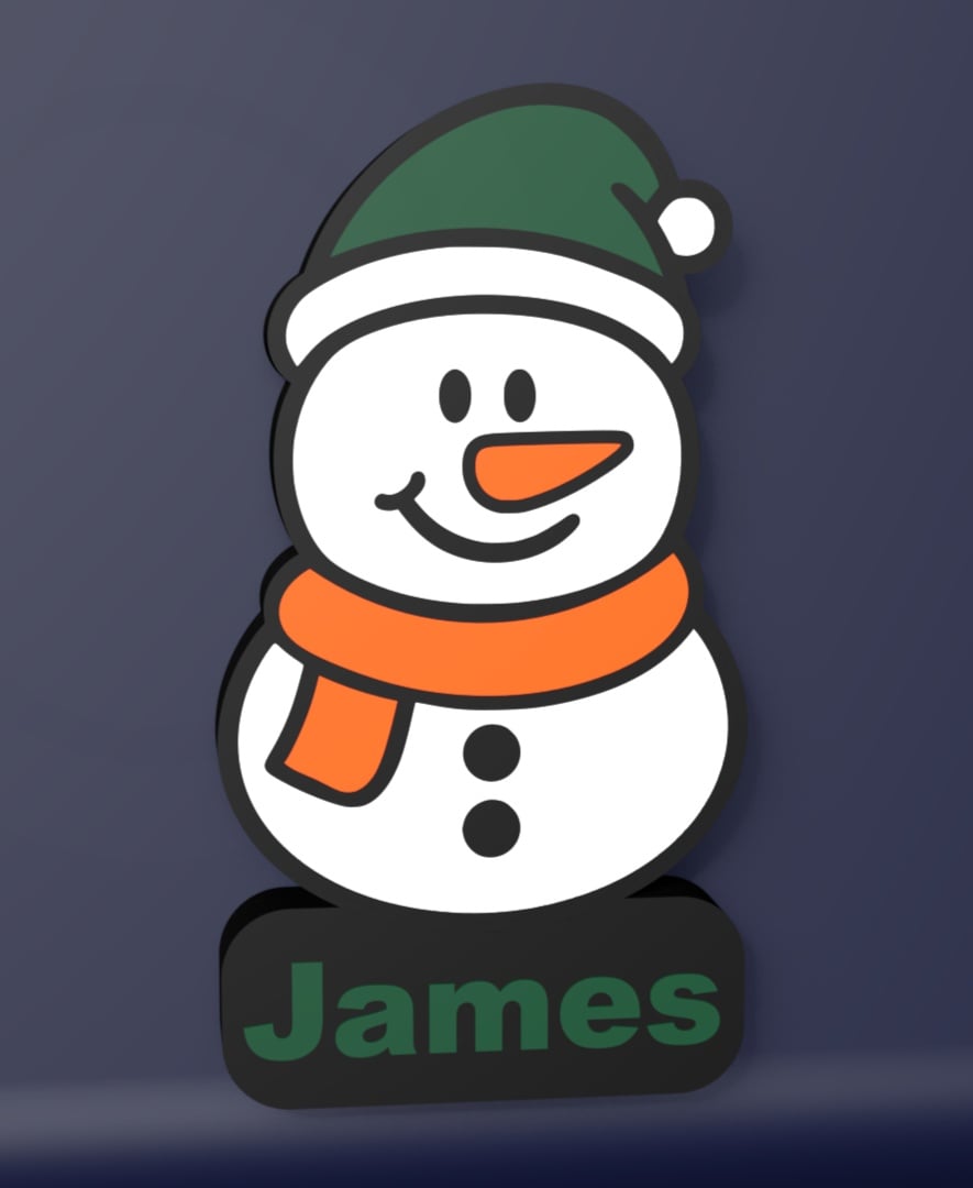 Snowman – LED Strip compatible 3d model