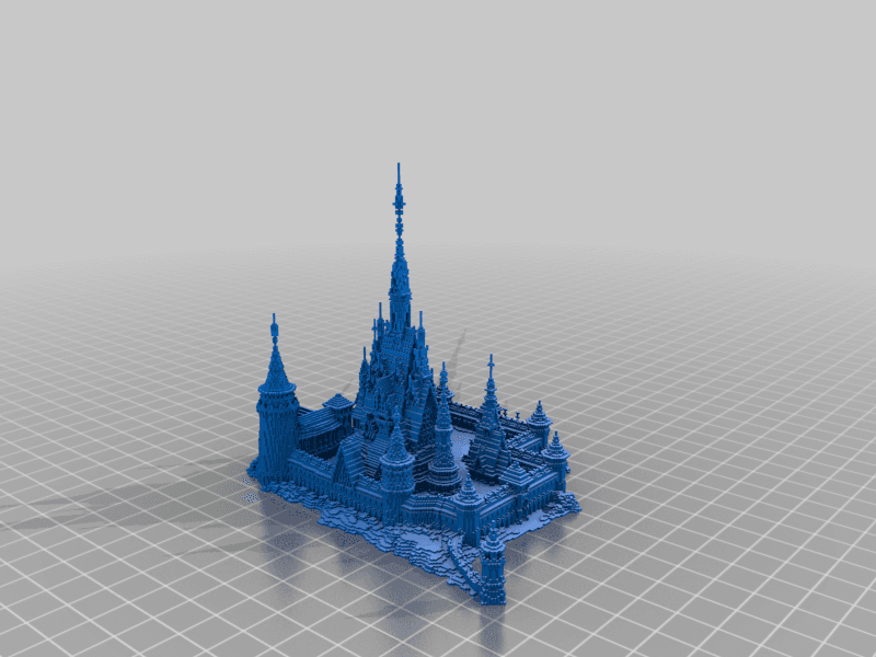 Minecraft Frozen Castle 3d model