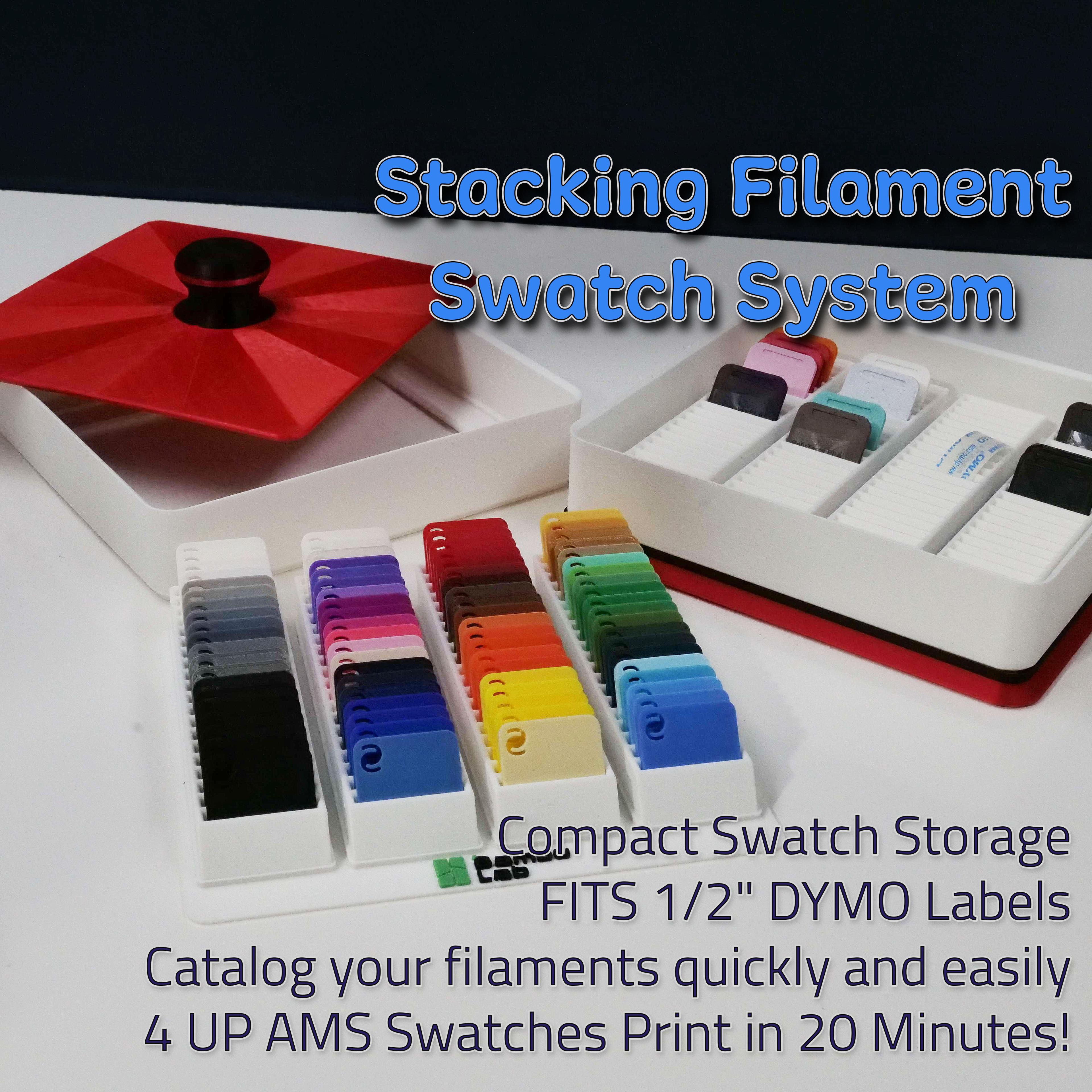 Stacking Filament Swatch System 3d model