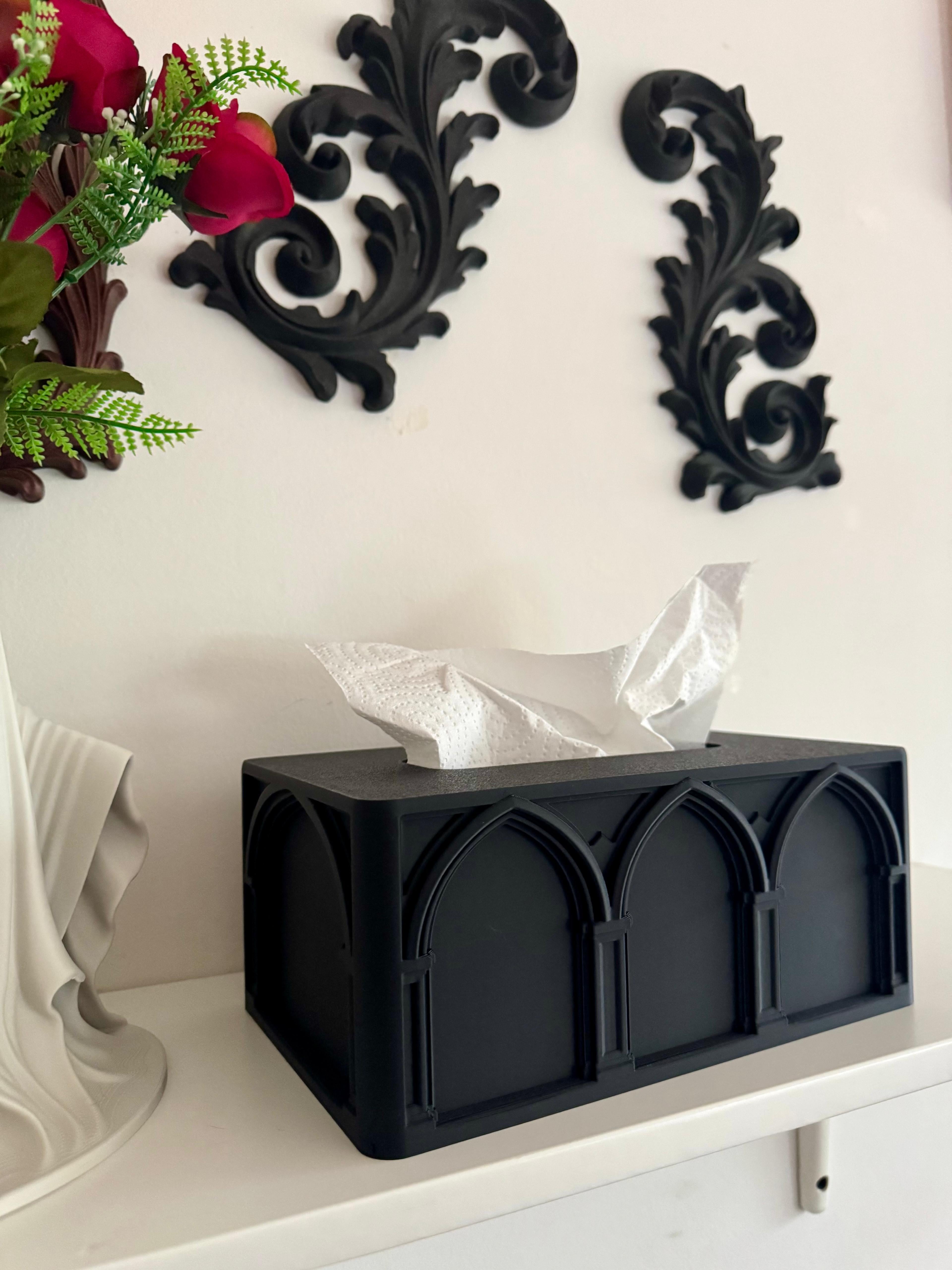Gothic Tissue Box Victorian Goth Home Decor 3d model
