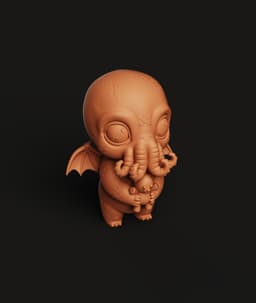Baby Cthulhu Teddy Bear Multi-Color 3MF | Horror Cute Figure | Bambu Ready 3d model