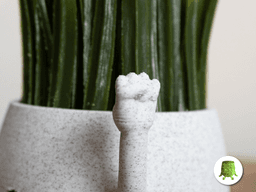 Happy Sitting Pot Fists Up 3d model