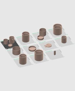 Scales Planter with Hidden Drip Tray 3d model