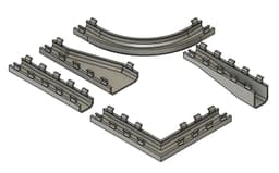 Simple cable covers for Multiboard 3d model