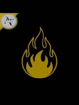 Simple Flame Symbol - 2D Art 3d model