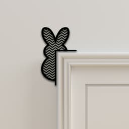 Rabbit Door Corner Decor 3d model