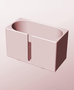 CX68-90-SB Stacking slotted component box bin for makers 3d model