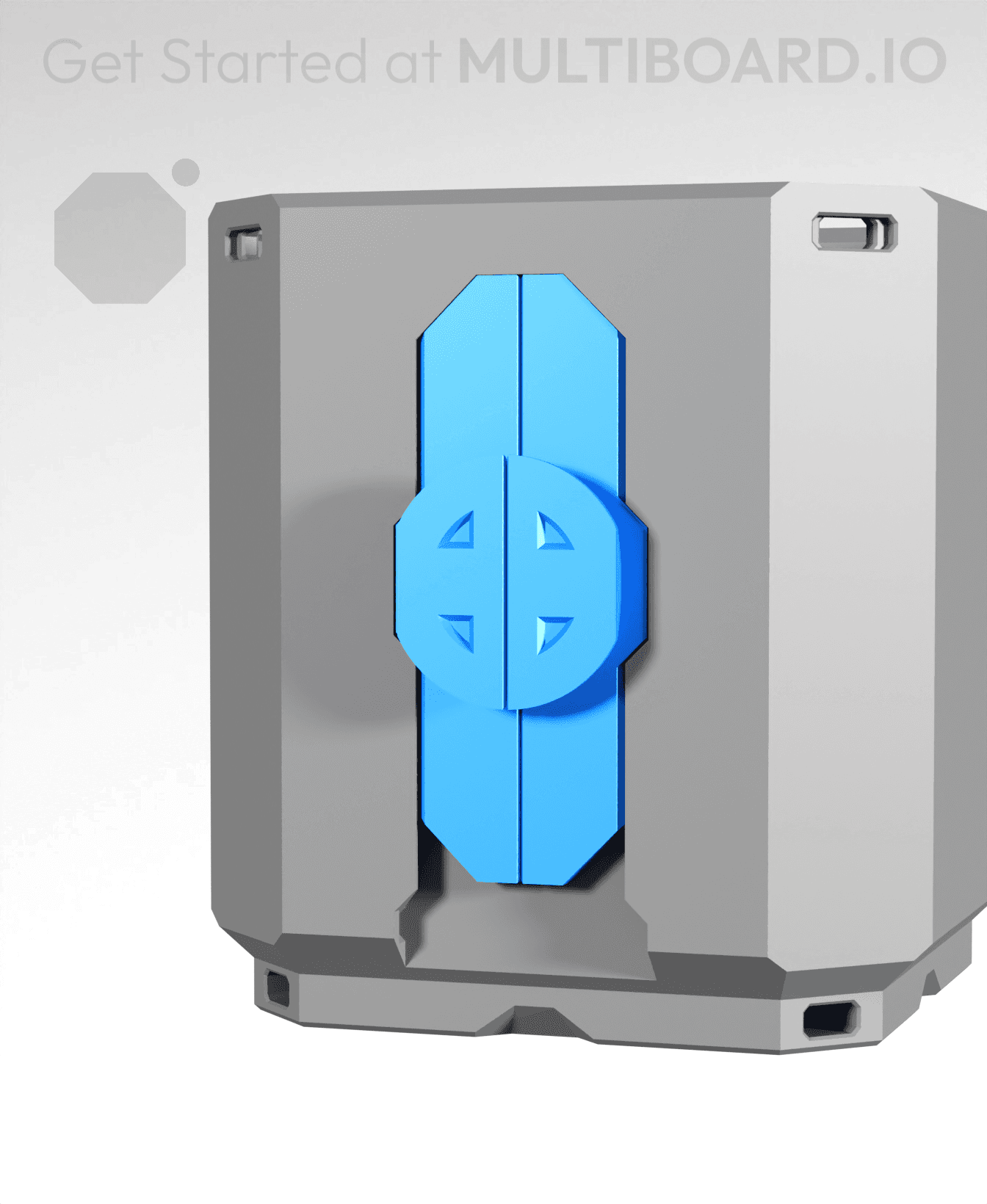 X Fix Point - 1 LU Bin Fit - OO Fold-In Locked Lite Rail (1 MU Rail) 3d model