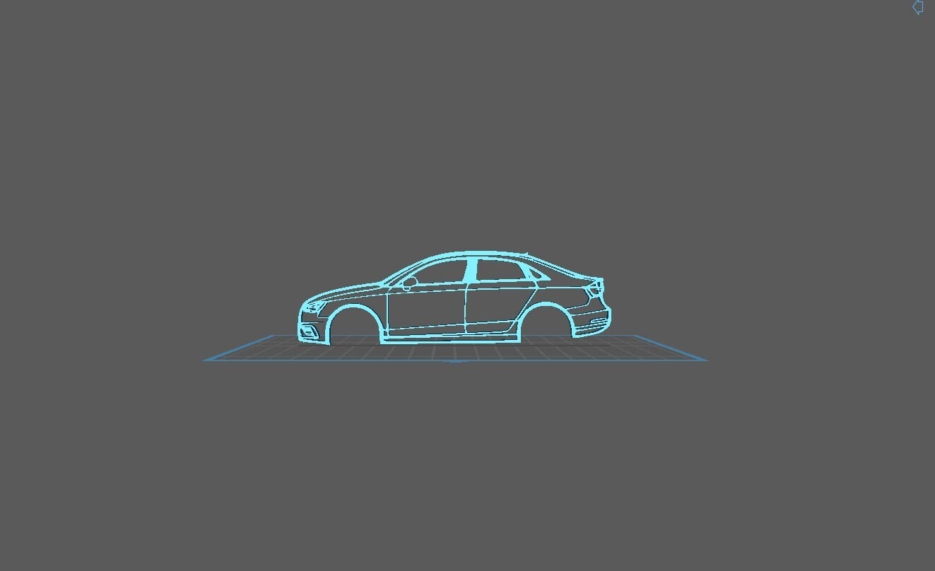 Audi - A3 2015 Wall Art 3d model