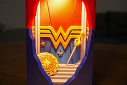 Broken brick wonder woman 3d model