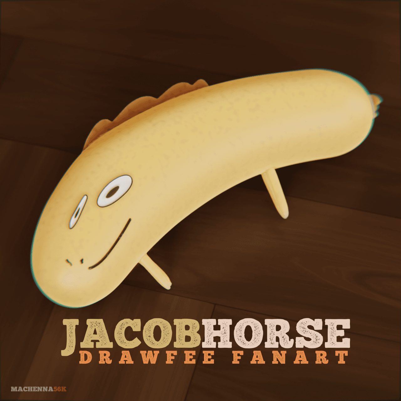 Jacob Horse | Drawfee Fanart 3d model