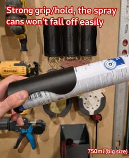 Snap-in 66mm spray can holder v2 3d model