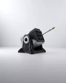 Rocket Pen Launcher Turret - Desk Defense 3d model