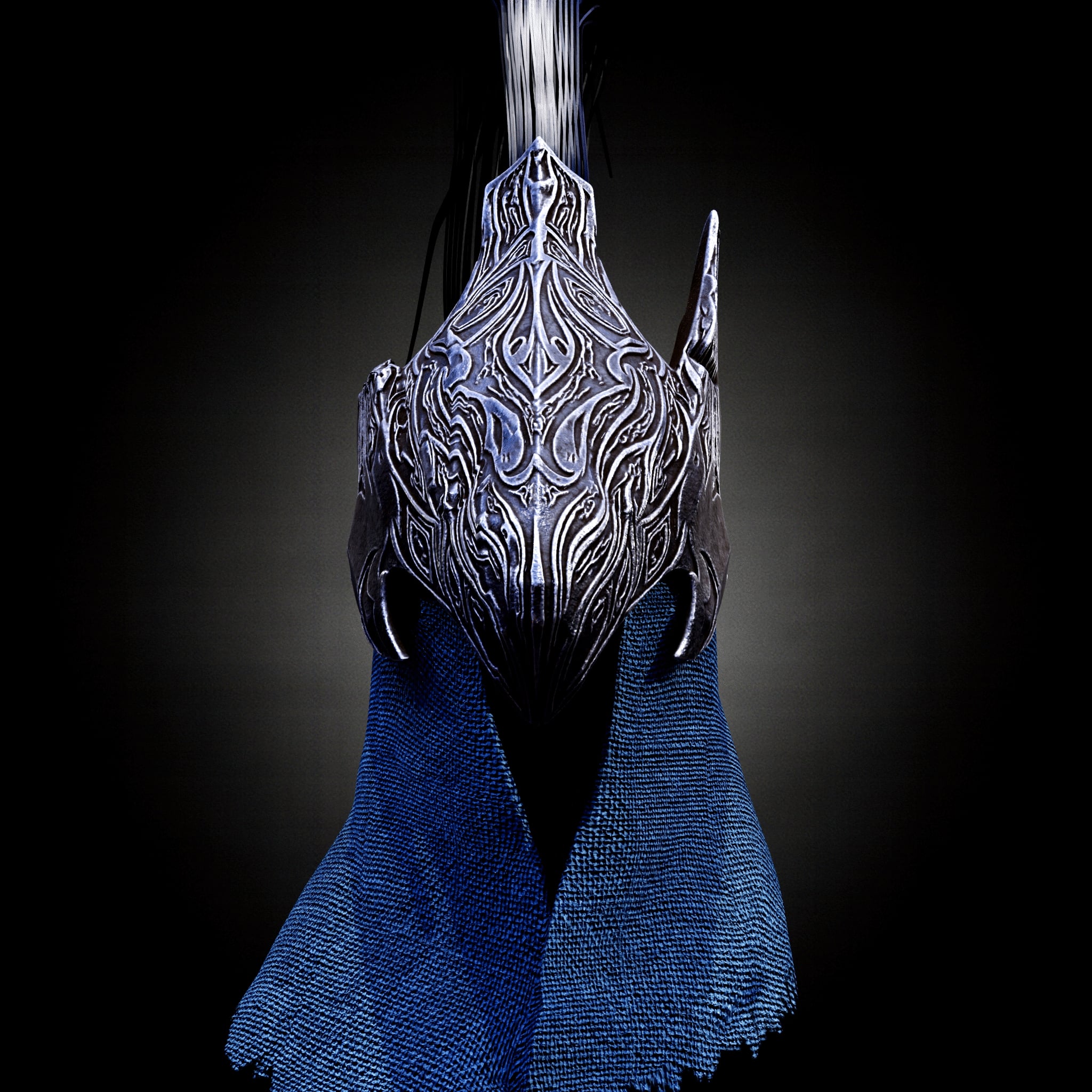 Abysswalker Lifesize Cosplay Helmet - Dark Souls Fan Art 3d model