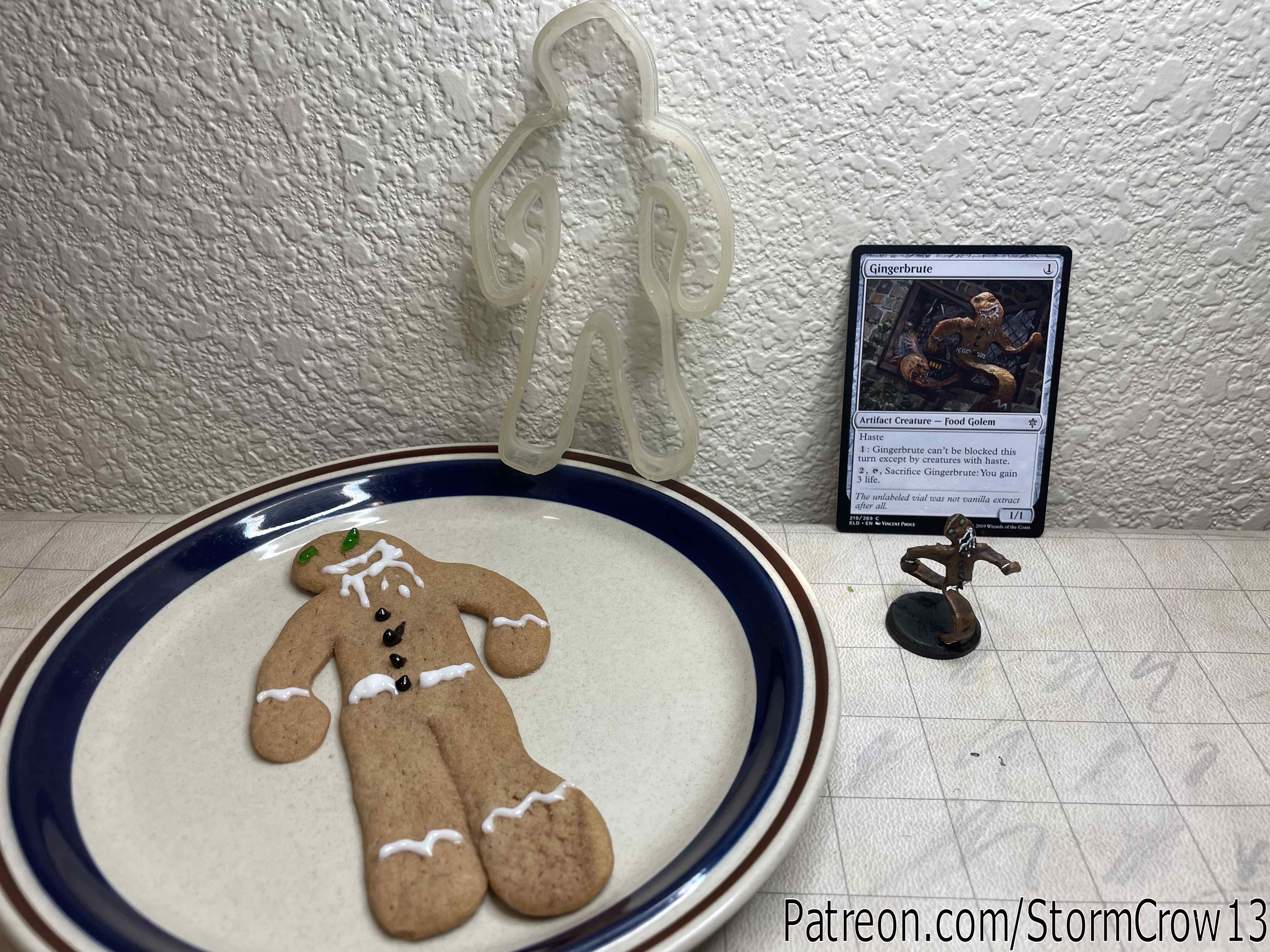 Gingerbrute Mini and Cookie Cutter 3d model