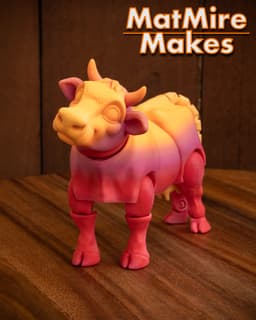 Dairy Cow - Articulated Figure 3d model