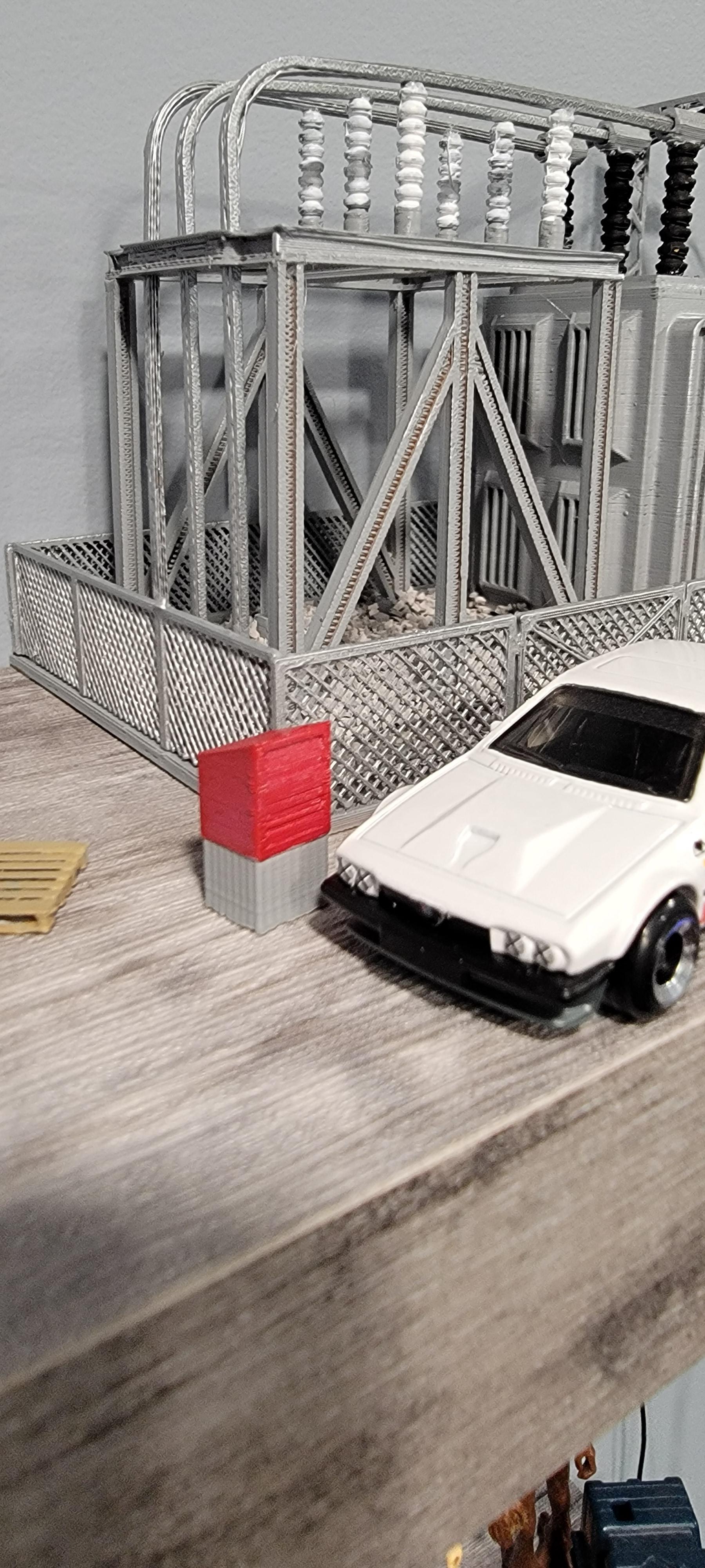 1:64 Scale Canada Post Box - Hot Wheels and Matchbox 3d model