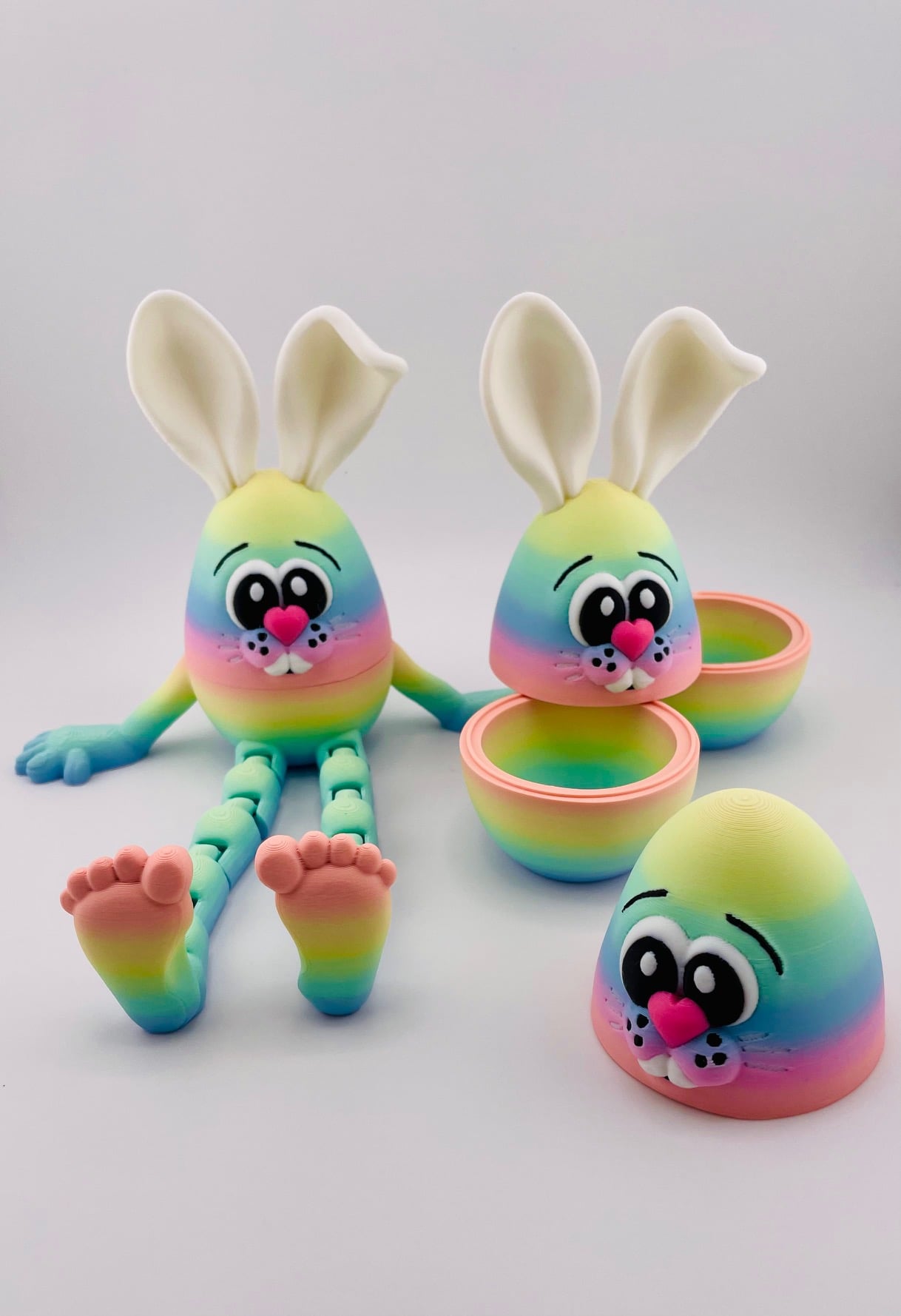 Flexi Bunny Eggs Hollow Version 3d model