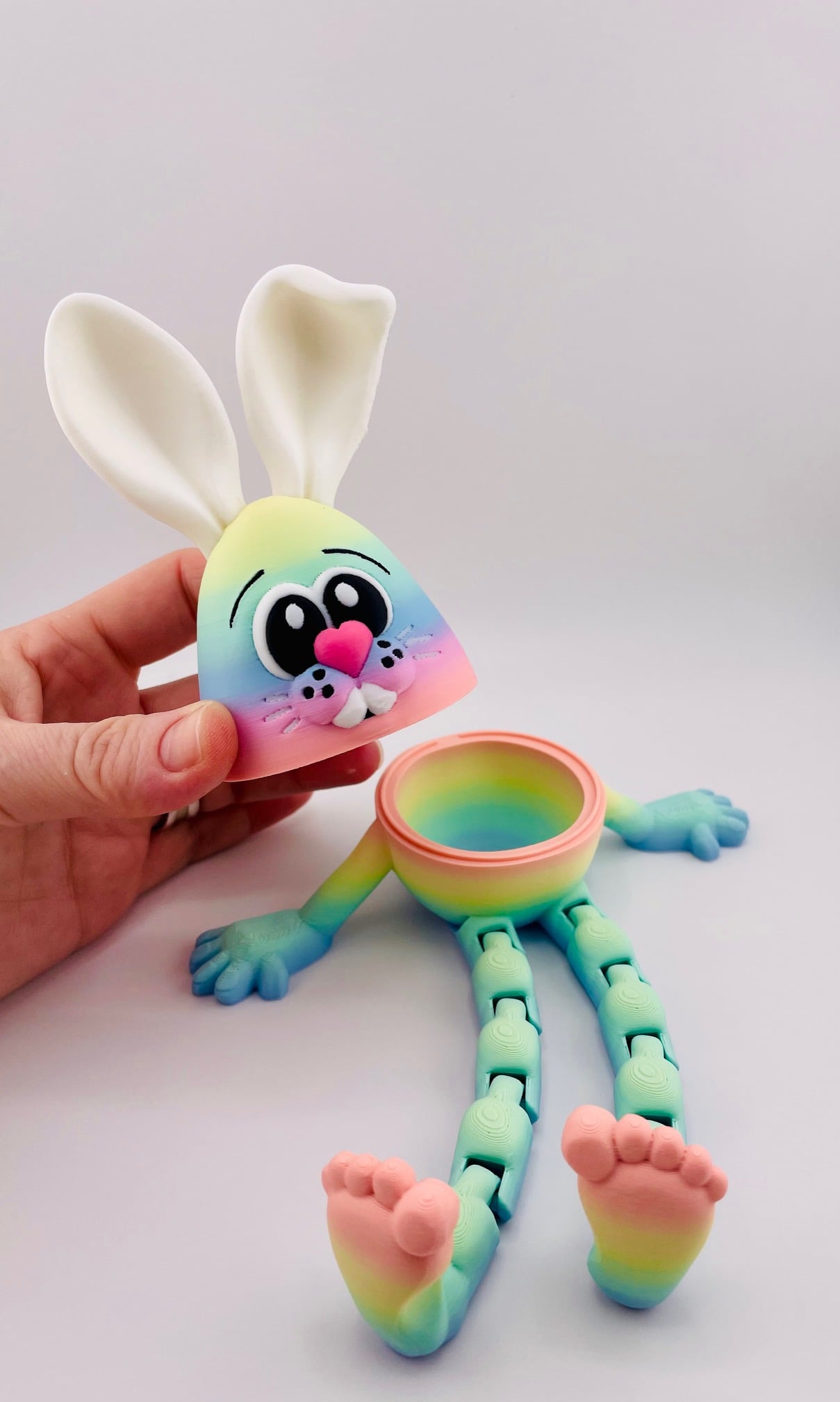 Flexi Bunny Eggs Hollow Version 3d model